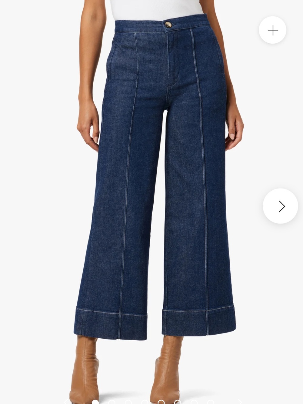 Joe’s Jeans Madison Wide-Leg Jeans - Dark Blue